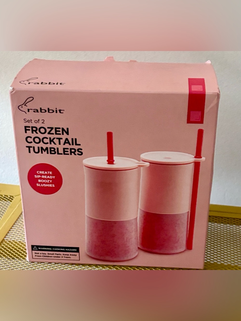 NWT!! Frozen Pink Cocktail Tumblers - Box of 2